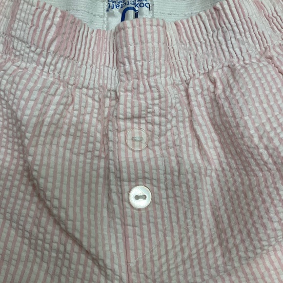 Boxercraft Pink Striped Cotton Seersucker Shorts Elastic Waist, Women’s Sz Med - Picture 4 of 12